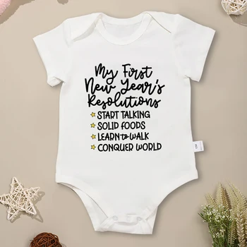 Новогодние наряды для новорожденных, забавная креативная милая одежда для новорожденных мальчиков и девочек, эстетичная популярная одежда для младенцев из 100% хлопка