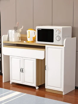 Складной стол, сервант, легко передвигаемый, кухня, столовая, шкаф, шкаф для микроволновой печи