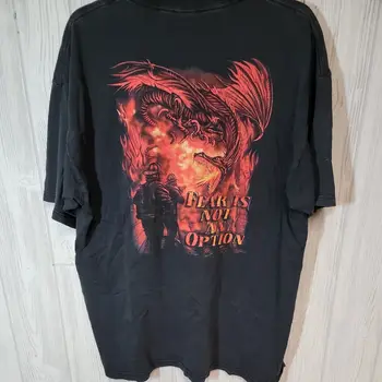 Возьмите футболку Black Dragon In Flames от Gildan Sz Xl с надписью 