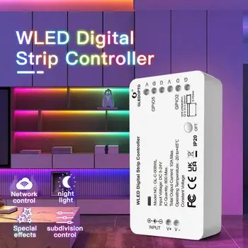 WLED Цифровой Контроллер Полосы Света WIFI DC5-24V Поддержка WS2812 2811 SK6812 И других RGB RGBW Light Strip 800 IC Can DIY Hot